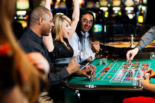 Live dealer table setup showing multiple camera angles and card positioning